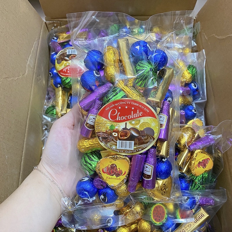 500g Kẹo Socola Mix Nhiều Hình