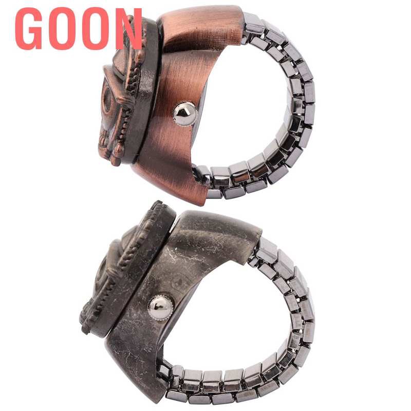 Đồng hồ kim vỏ khắc họa tiết hoạt hình thời trang unisex cho học sinh GOON