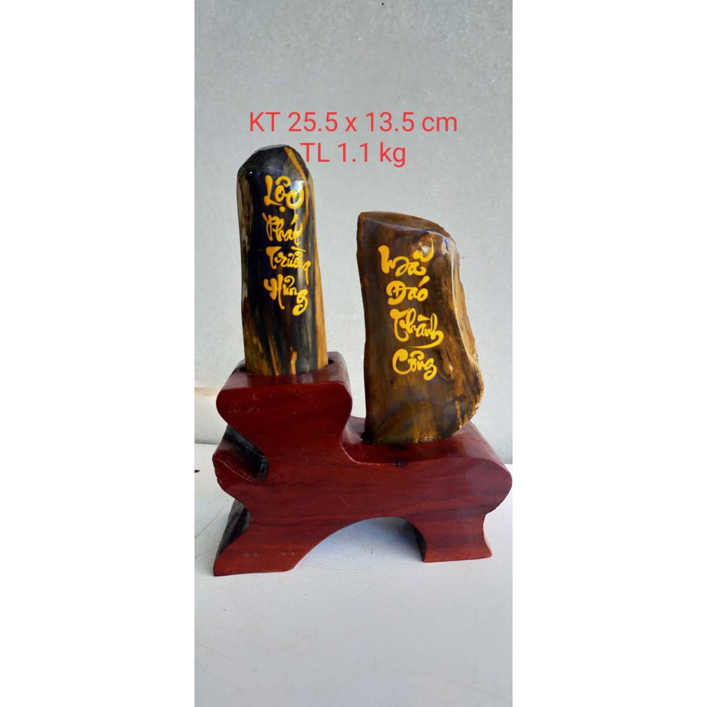 Gỗ hoá thạch thiên nhiên 💯 (TL 1.1kg, KT 25.5cm x 13.5cm). Giá gốc tại xưởng.