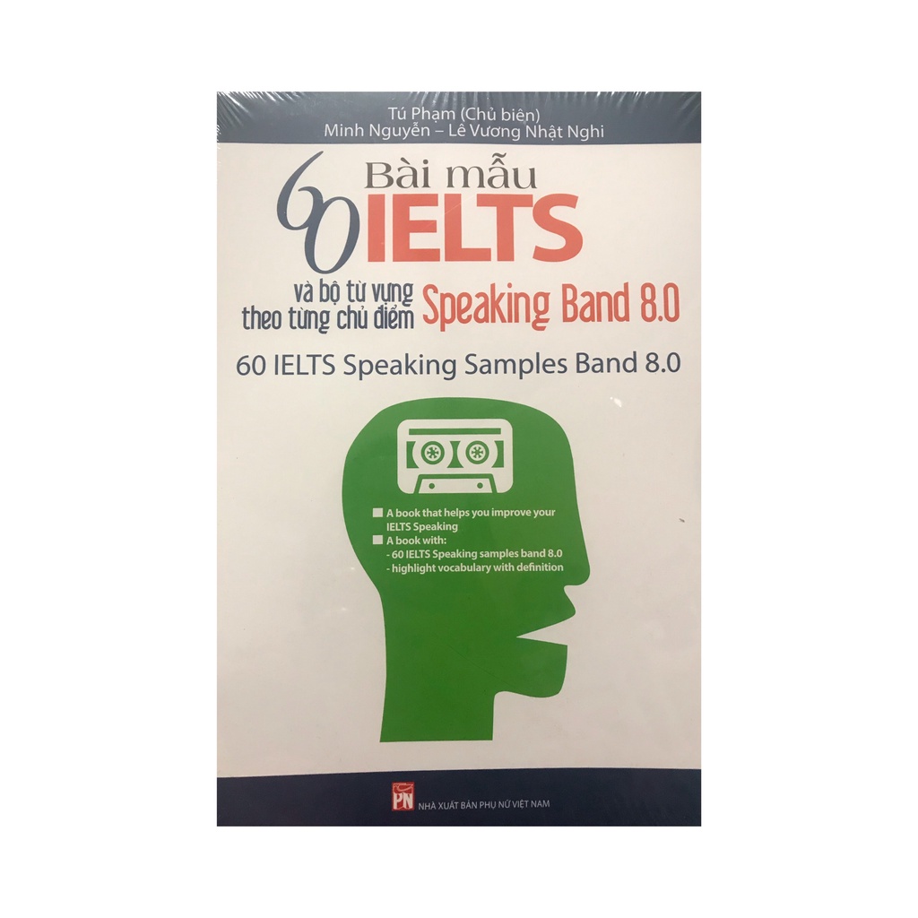 Sách - 60 bài mẫu Ielts và bộ từ vựng theo từng chủ điểm Speaking Band 8.0