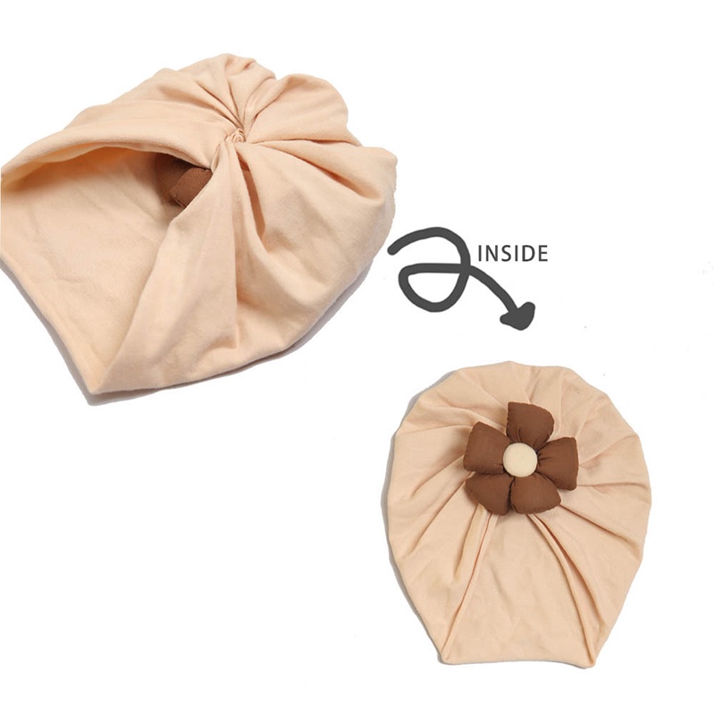 Mũ Turban In Hoa Màu Sắc Dễ Thương Thời Trang Mùa Hè Thoáng Khí Co Giãn Cho Bé