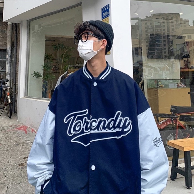 Áo khoác dù nam nữ,thêu chữ Andy thiết kế rộng