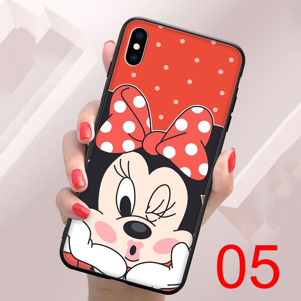 Ốp Điện Thoại Mềm Viền Đen Hình Bàn Tay Chuột Mickey Cho Iphone 8 7 6 6s 5 5s Se Plus X Xs Max