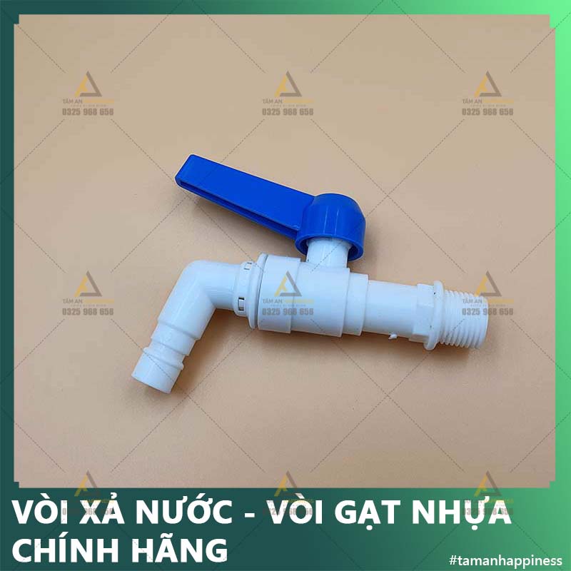 Vòi xả nước, Vòi nhựa tay gạt 1 chiều 90 độ, đầu vòi xoay 180 độ - chất liệu nhựa ABS chính hãng