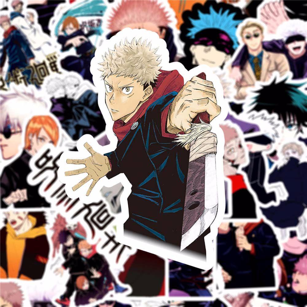 Bộ 50 Sticker Anime Gojo Satoru Kugisaki Nobara Dễ Thương