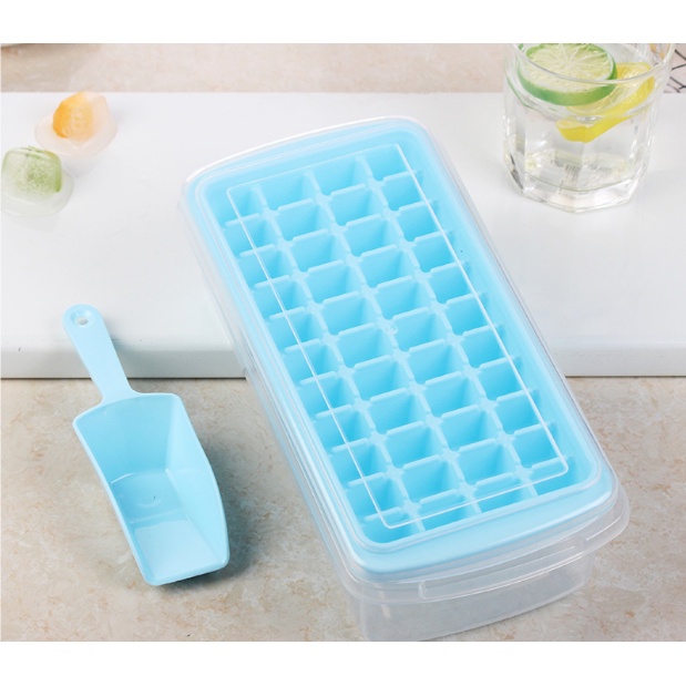 Khay đá có hộp và đồ xúc đá, 33 viên