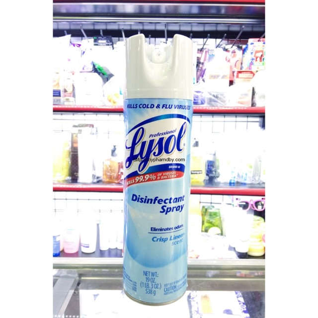 XỊT PHÒNG DIỆT KHUẨN LYSOL DISINFECTANT SPRAY 538 G - 19 OZ