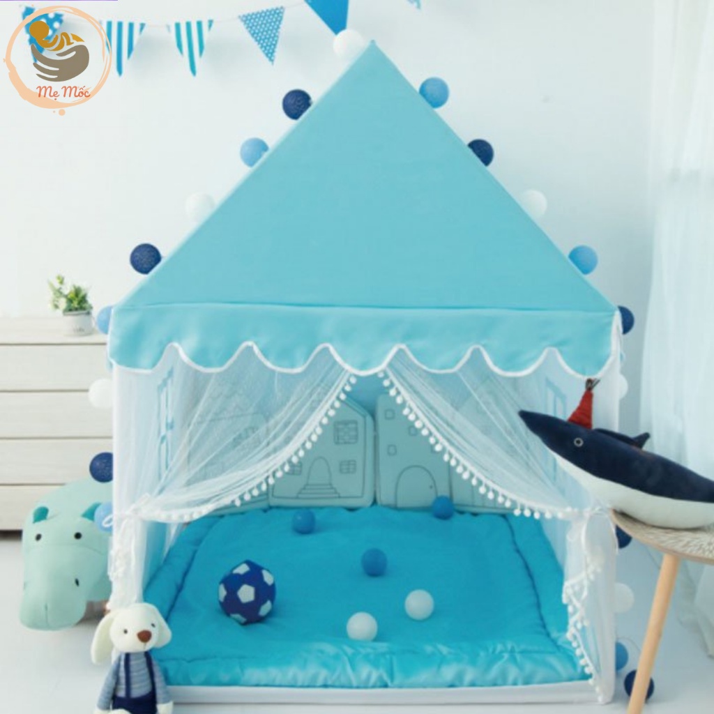 Lều Vải Cho Bé, Lều Công Chúa, Hoàng Tử Cho Bé, Có Rèm Che Phong Cách Hàn Quốc Siêu Xinh, Shop Mẹ Môc