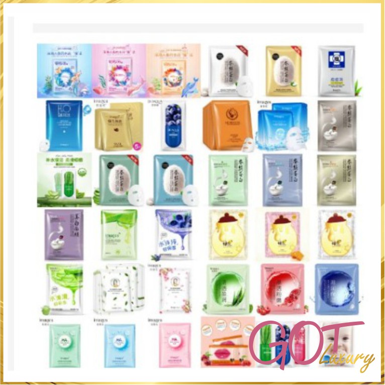 Combo 20 Mặt Nạ Mask Cấp Ẩm Dưỡng Da Thải Độc Mix Các Loại Hàng Nội Địa Trung - GOT Store