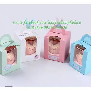 HỘP ĐỰNG CUPCAKE XÁCH LOẠI 1 - 6 BÁNH