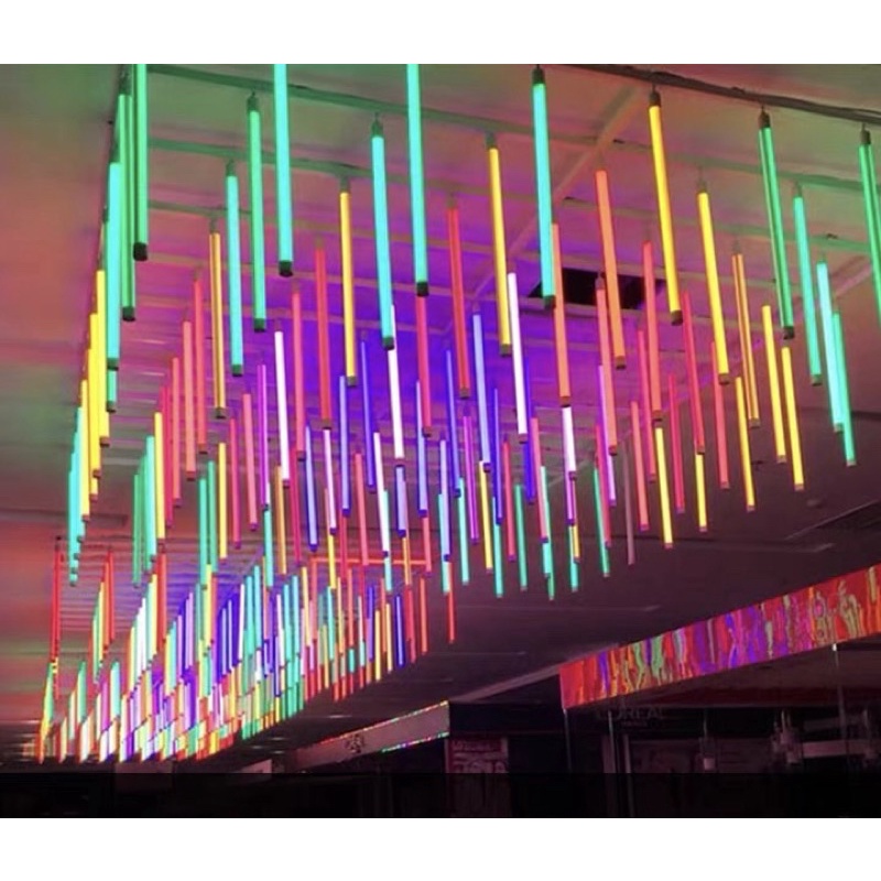 Đèn tuýp neon 1m2 trang trí siêu đẹp có chuôi cắm điện 220V