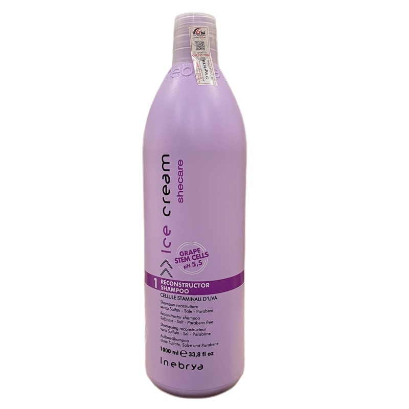 Dầu gội dành cho tóc hư hỏng Reconstructor Inebrya She Care Shampoo 1000ml