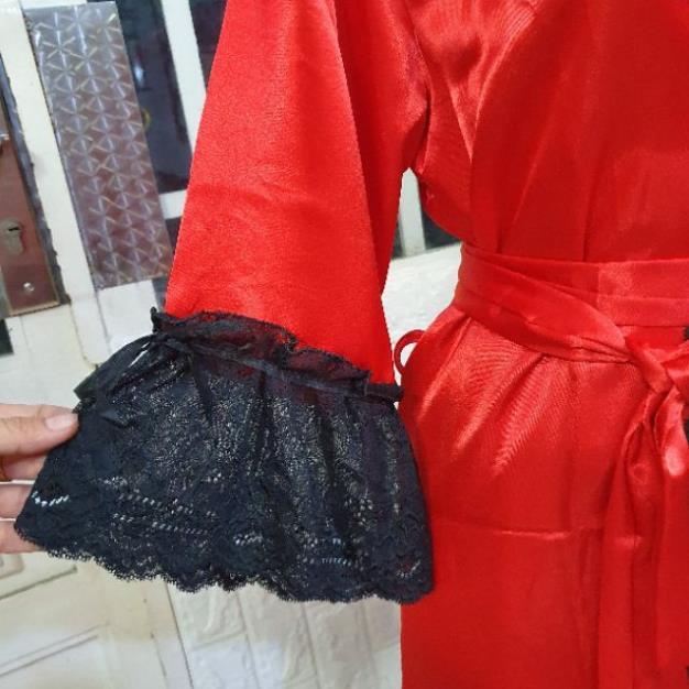 Áo choàng ngủ phối ren phom 60kg ! | BigBuy360 - bigbuy360.vn