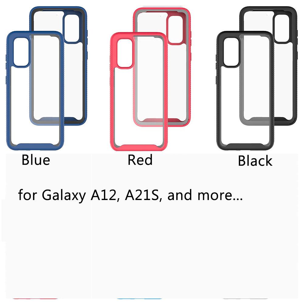 MYRONGVN Ốp Điện Thoại TPU Chống Sốc Chống Rơi Tích Hợp Bảo Vệ Màn Hình Cho Samsung Galaxy A21s A12