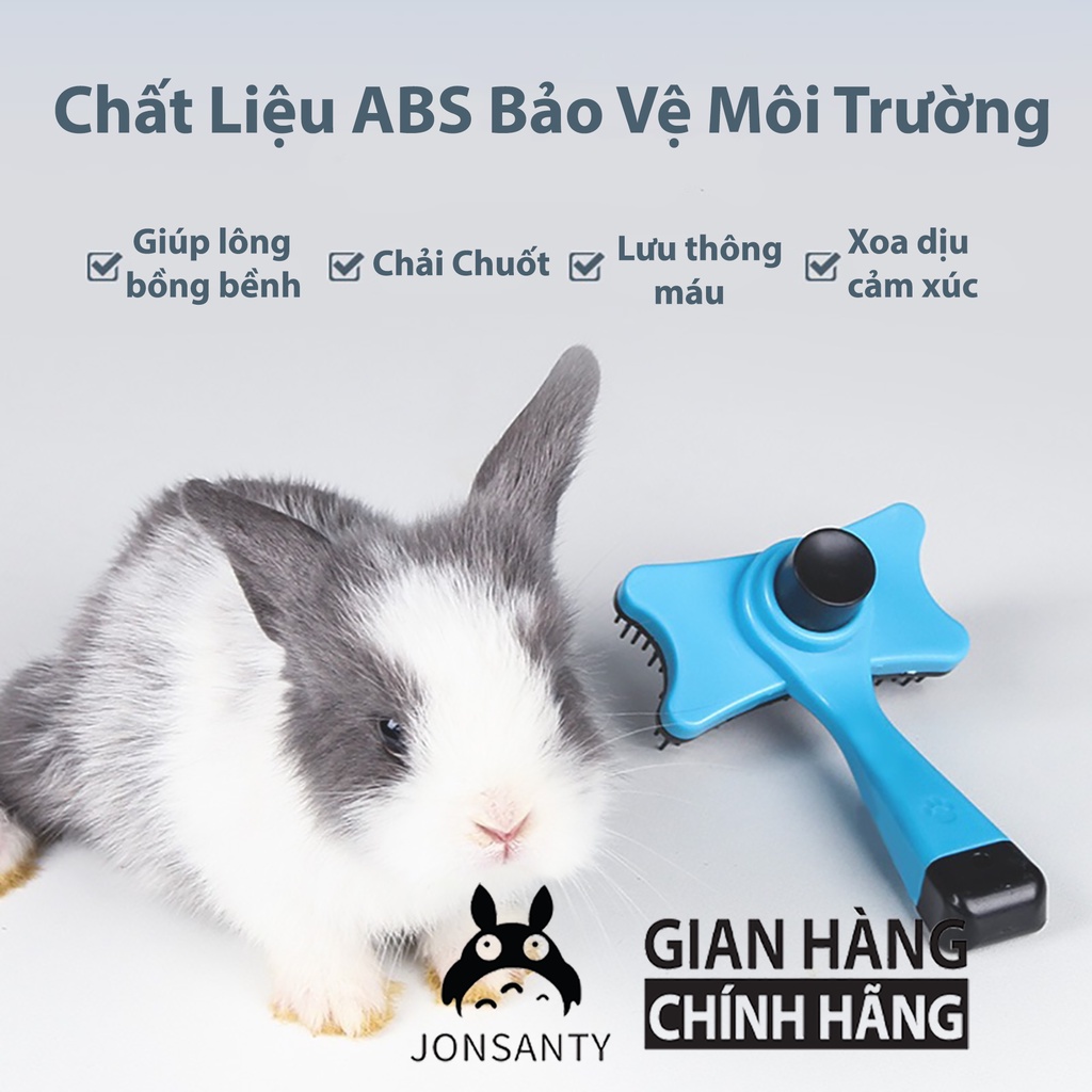 Bàn chải lông thỏ, lược chải lông thú cưng, chinchila, và tác dụng giúp lưu thông máu tốt cho sức khỏe pet