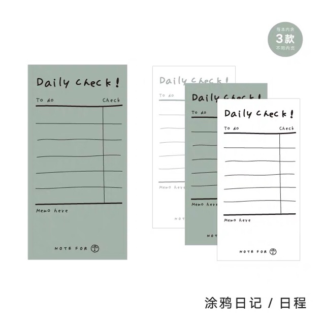 Sổ checklist / Daily Check / Weekly Planner / Memo
