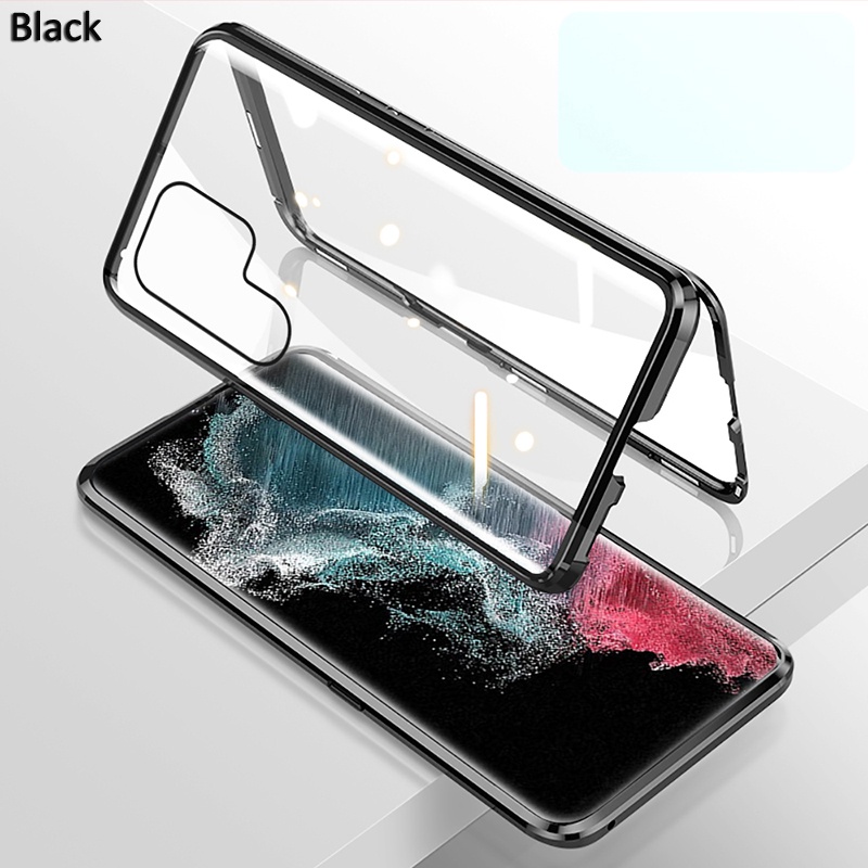 Ốp Điện Thoại Hai Mặt Kính Cho Samsung Galaxy S23 Ultra S23 Plus Samsung S22 Ultra