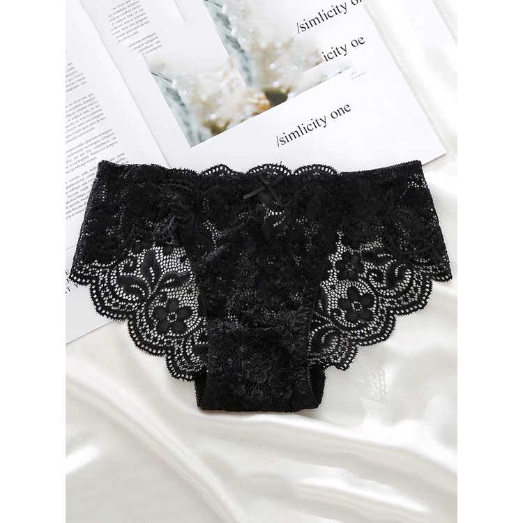 Quần lót nữ LENABRA,QL6407- quần lót ren điệu sexy mềm mịn có nơ