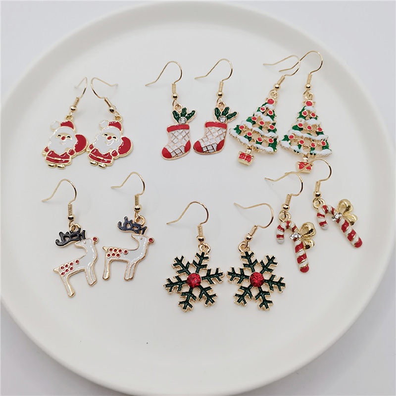 Set 6 Đôi Khuyên Tai Thời Trang Nữ