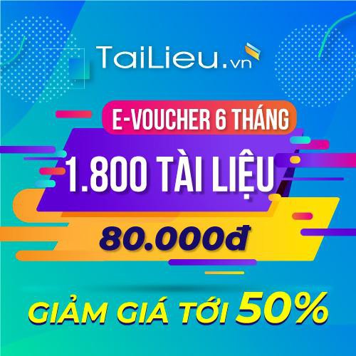 Toàn quốc [E-Voucher] Mã giảm giá điện tử download (tải) tài liệu gói 06 tháng tại trang tailieu.vn giảm số lên đến 50%