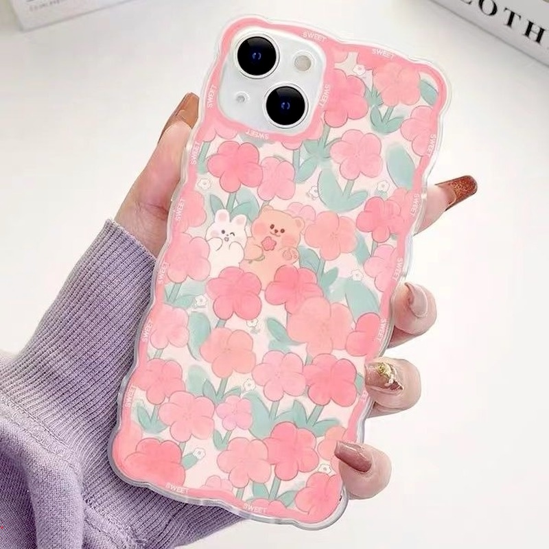 Ốp Điện Thoại Silicone Mềm Họa Tiết Hoa Hoạt Hình Cho IPhone 13 12 11 Pro Max 11 Pro Max X Xr Xs Max 8 7 6 6s Plus