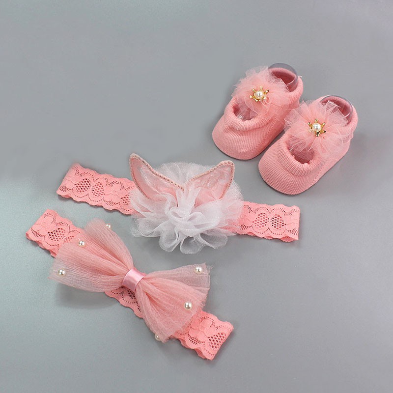 Set 3 Băng Đô Hoa Xinh Xắn Dành Cho Bé Gái