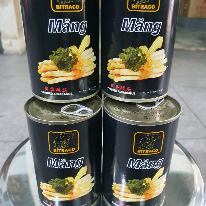 ASPARAGUS Măng tây đóng hộp 430g. Măng lon dùng nấu súp, canh, lẩu, trộn salad, xào