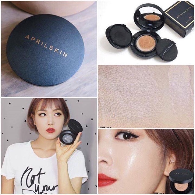 ❤️ Freeship ❤️ Phấn nước April Skin Black Magic Snow Cushion