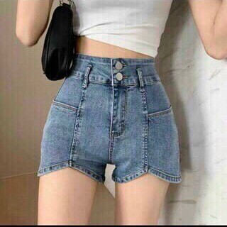 Quần short jean nữ thiết kế cao cấp King168 , quần jean thời trang cao cấp nữ W55
