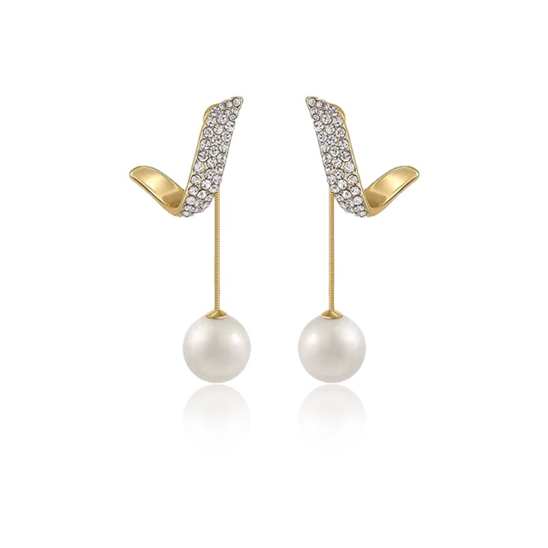 Khuyên Tai Bạc 925 Đính Hạt Ngọc Trai Tua Rua Cao Cấp Hợp Thời Trang Cho Nữ