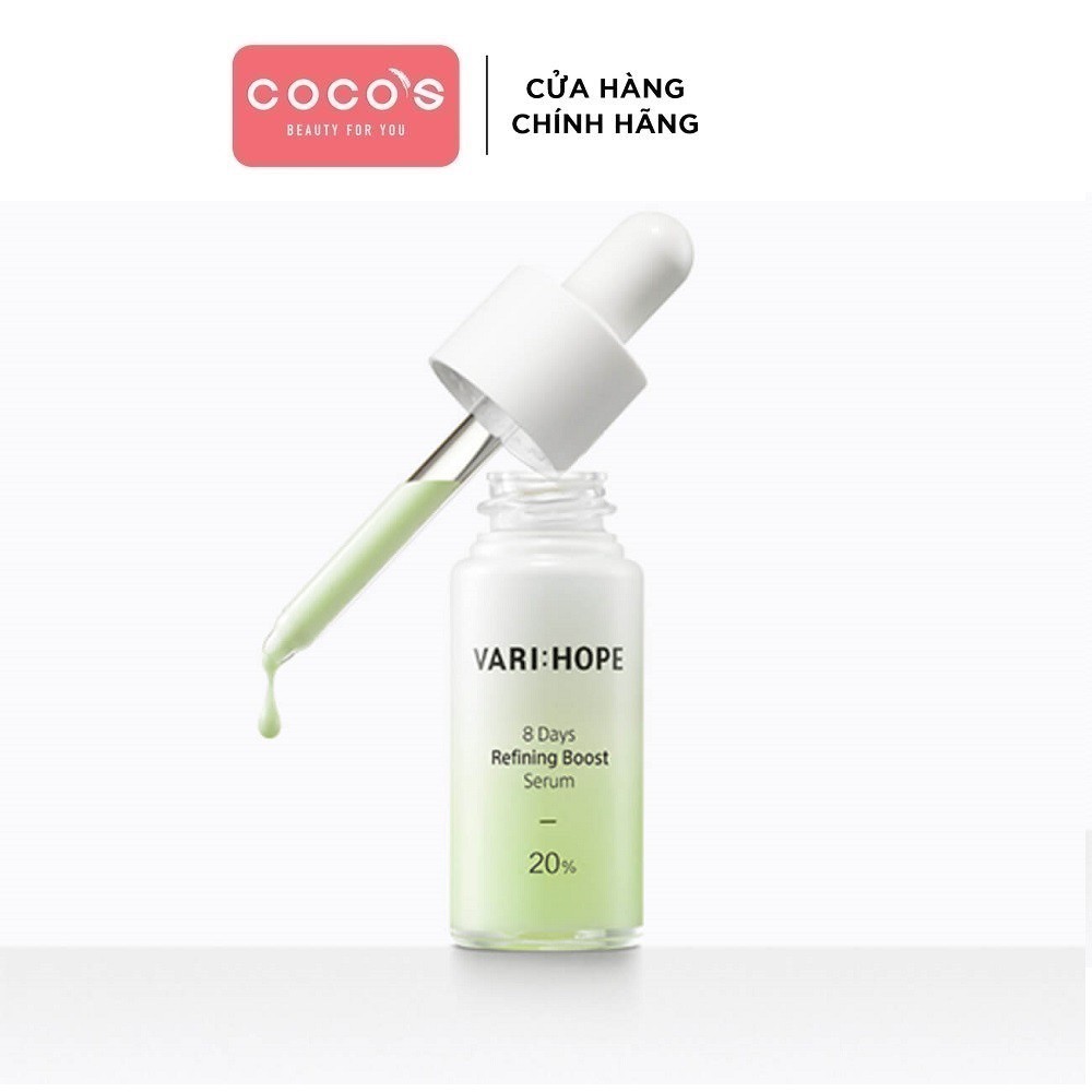 Tinh Chất Serum Dưỡng Da Căn Bóng Trong 8 Ngày Vari:hope Varihope 8 Days Refining Boost 15ml