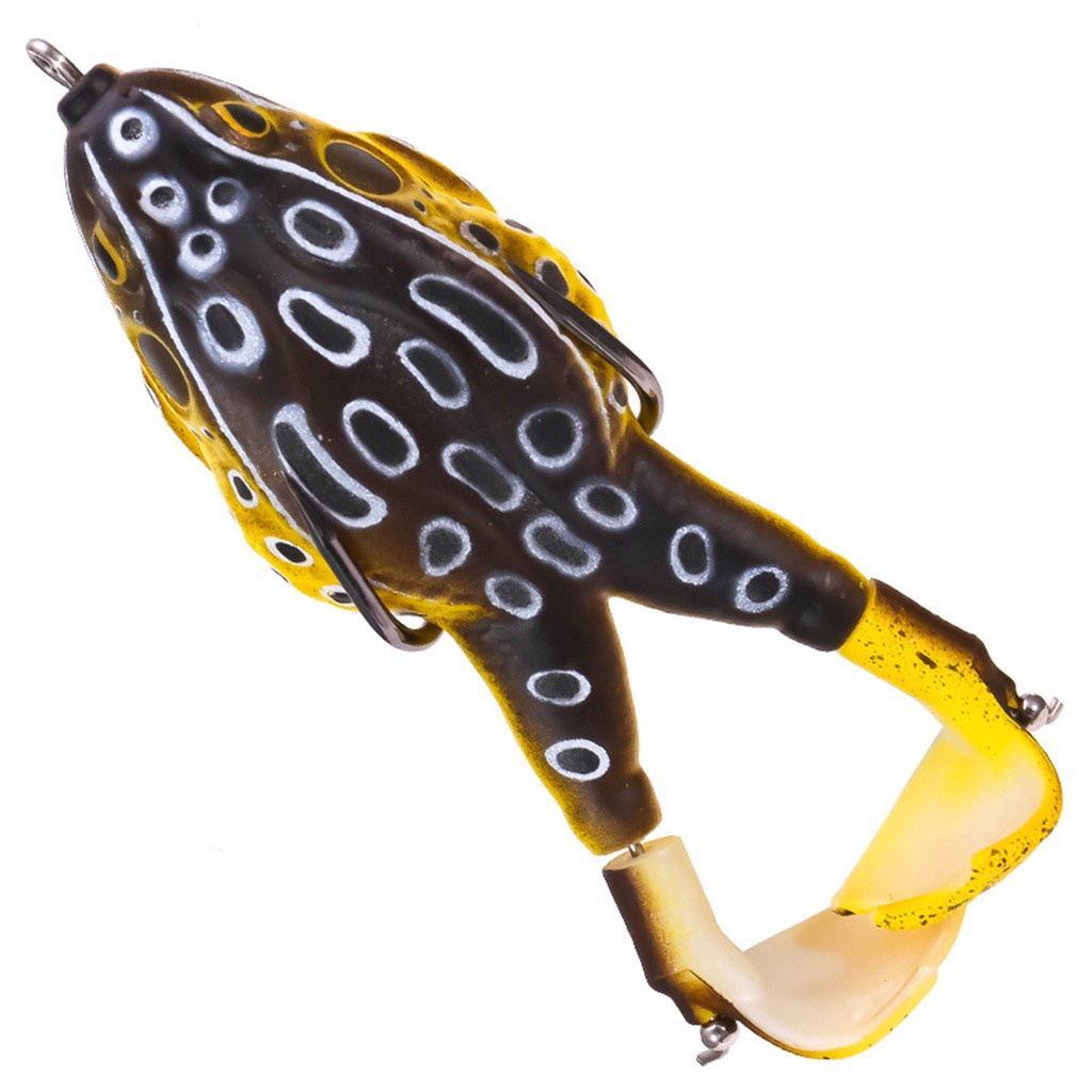 Mồi Câu Cá Giả Hình Ếch Bằng Silicon Mềm Có Móc Câu Thiết Kế Tiện Dụng