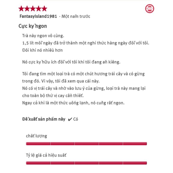 Trà Xanh Cam Gừng King's Crown của Đức