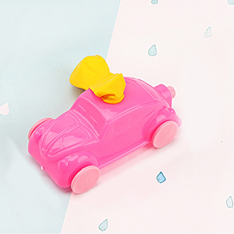 Đồ chơi xe hơi bơm bong bóng thí nghiệm lực quán tính khí động học phát triển tư duy cho bé mẫu giáo