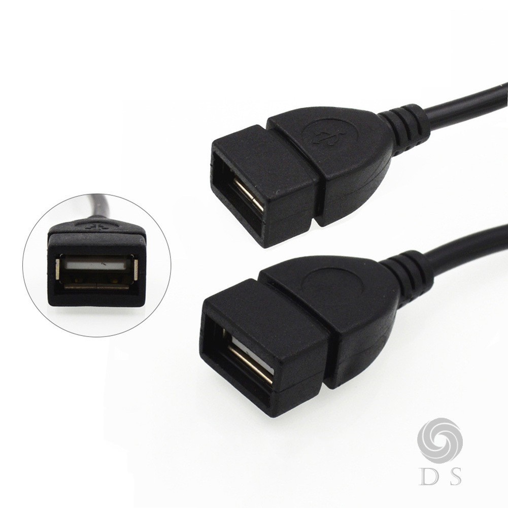 Cáp OTG đầu vuông Mini USB to USB. Cáp cắm USB ô tô