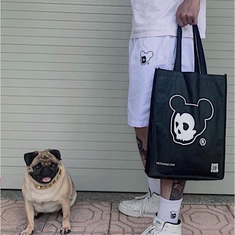 Túi Tote vải in logo VIETGANGZ chính hãng
