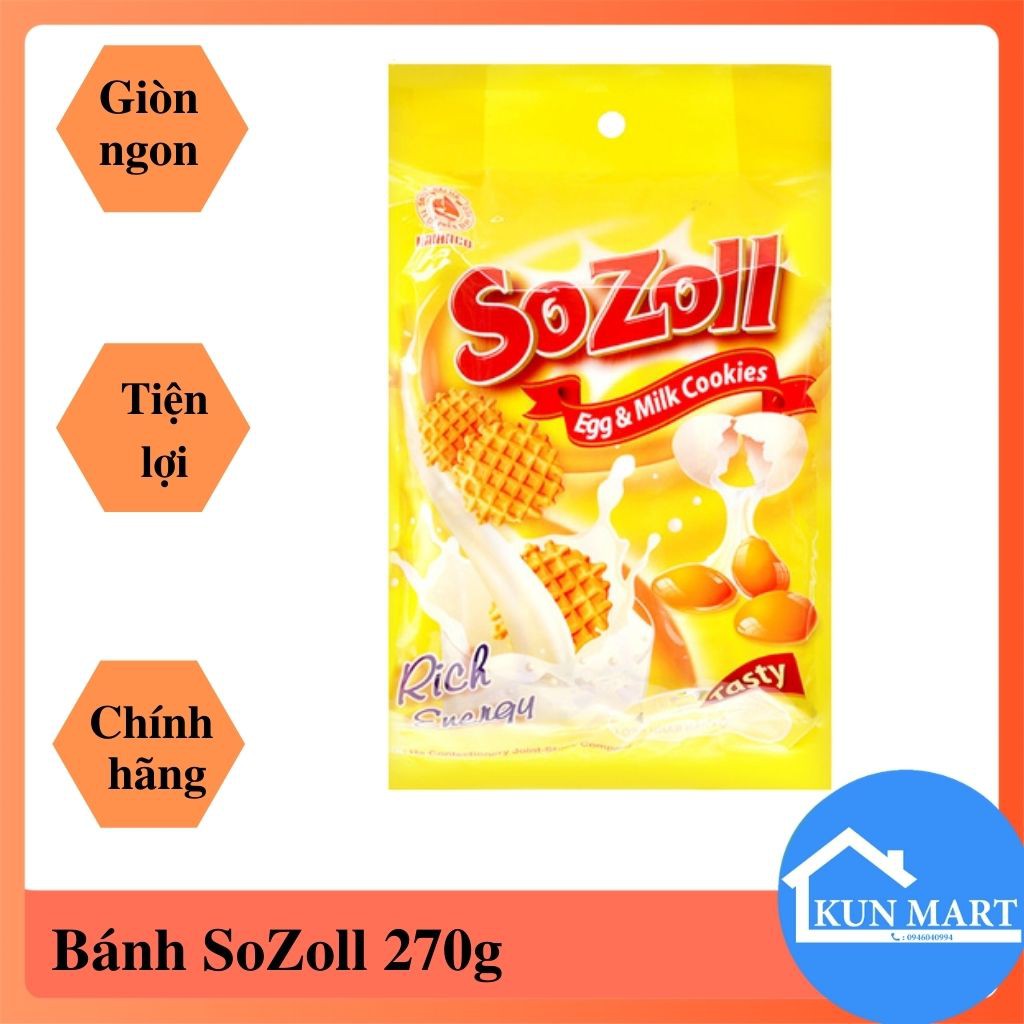 Bánh Trứng Sozoll Hải Hà Thơm Ngon 270g