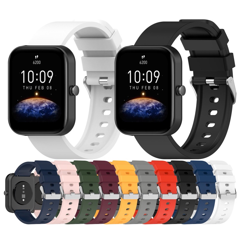 Dây Đeo Silicon Chống Nước Cho Đồng Hồ Thông Minh AmazfitBip3 Và Phụ Kiện