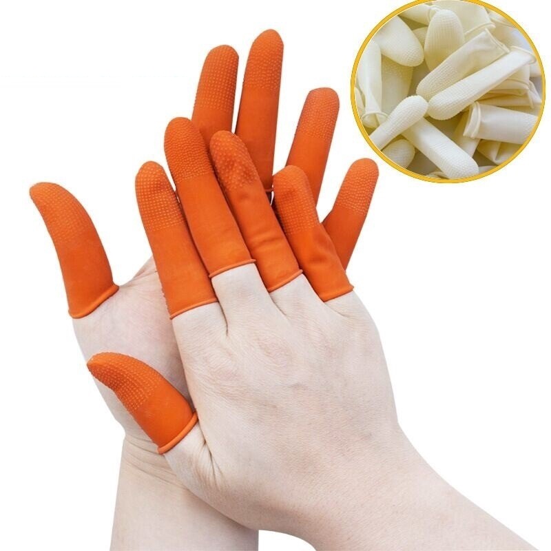 Bộ 2 Vỏ Bọc Ngón Tay Bằng Cao Su Latex Dùng Một Lần Tiện Dụng