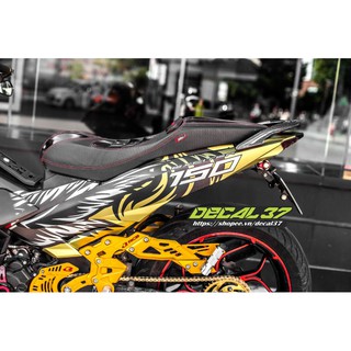 Tem Trùm Exciter 150 Đen Vàng Tiger