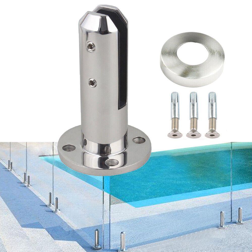 Kẹp Kính Hồ Bơi Bằng Thép Không Gỉ Không Đục Lỗ