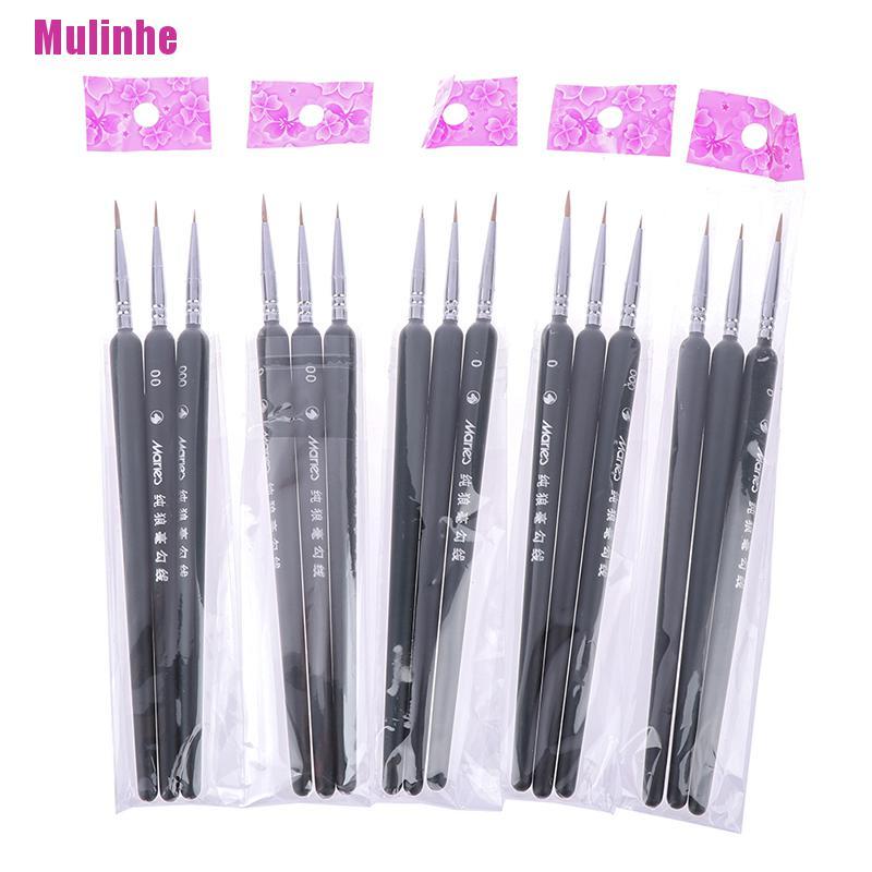 Set 3 cọ sơn vẽ chuyên nghiệp 0/ 00/ 000