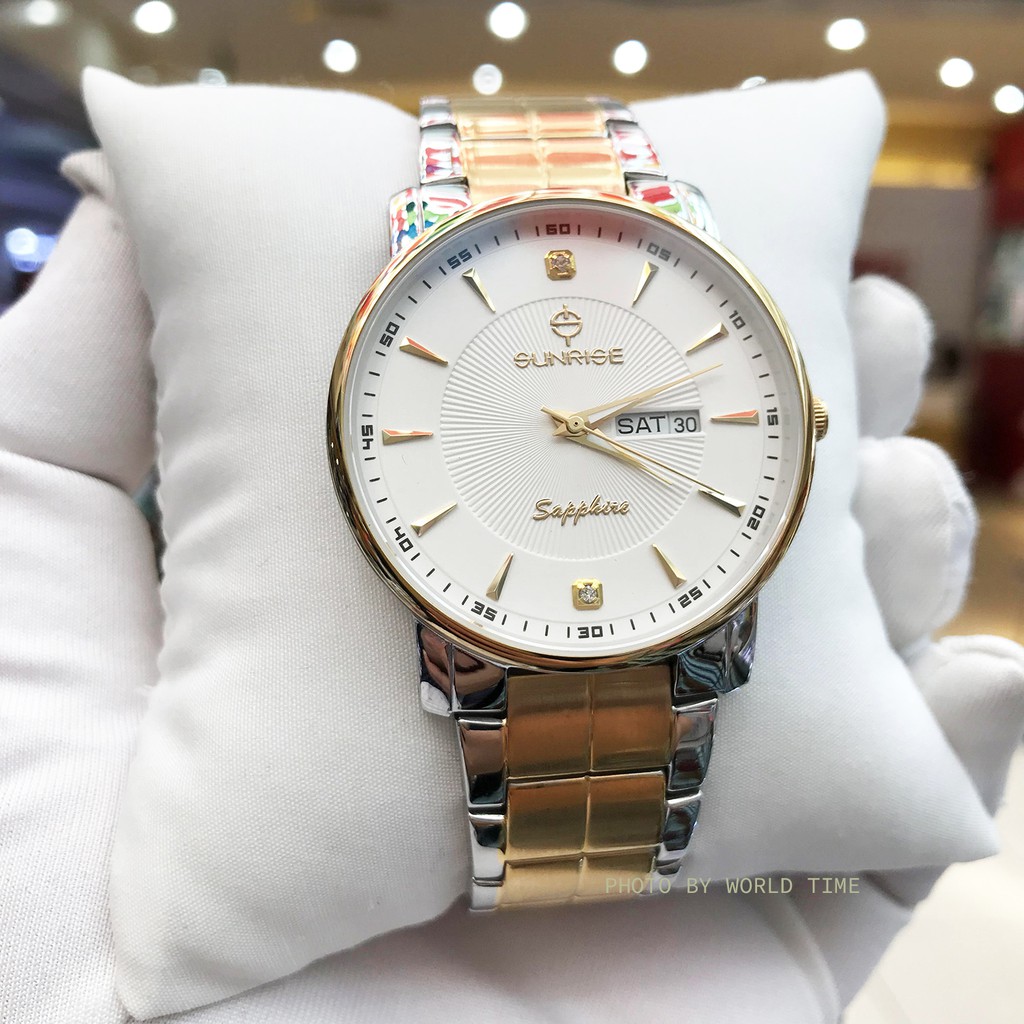 Đồng hồ nam sunrise DM747SWC  chính hãng full box  sapphire chống xước , chống nước, bảo hành 3 năm | BigBuy360 - bigbuy360.vn