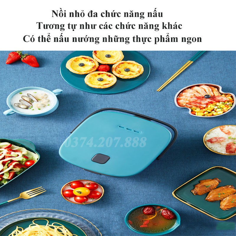Nồi Cơm Điện Đa Năng Mini  1,2L  (Nấu Cháo, Chưng, Hấp, Luộc...) | BigBuy360 - bigbuy360.vn