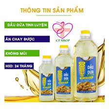 Sỉ 1 thùng ( 6 chai) Dầu dừa tinh luyện (cooking oil) Vietcoco 2 lít/chai