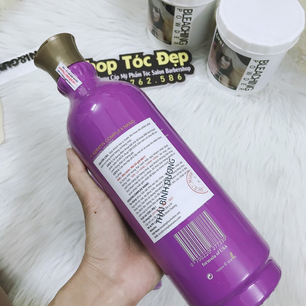 Hấp ủ phục hồi tóc Keratin complex Nano tím