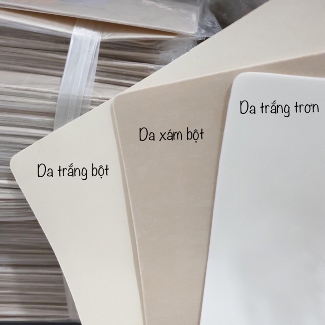 Da giả trắng trơn, ko bột