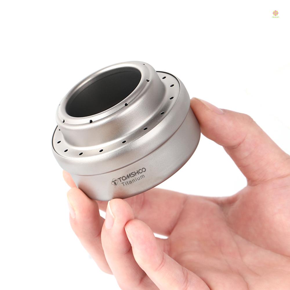 Bộ Bếp Cồn Titan Mini Siêu Nhẹ Kèm Giá Đỡ Đứng Mini Tiện Dụng