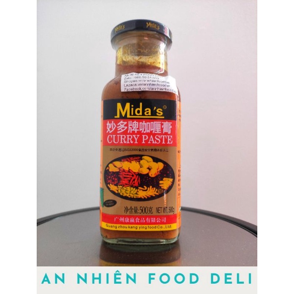 Gia Vị Cà Ri Midas Curry Paste 500 Gram