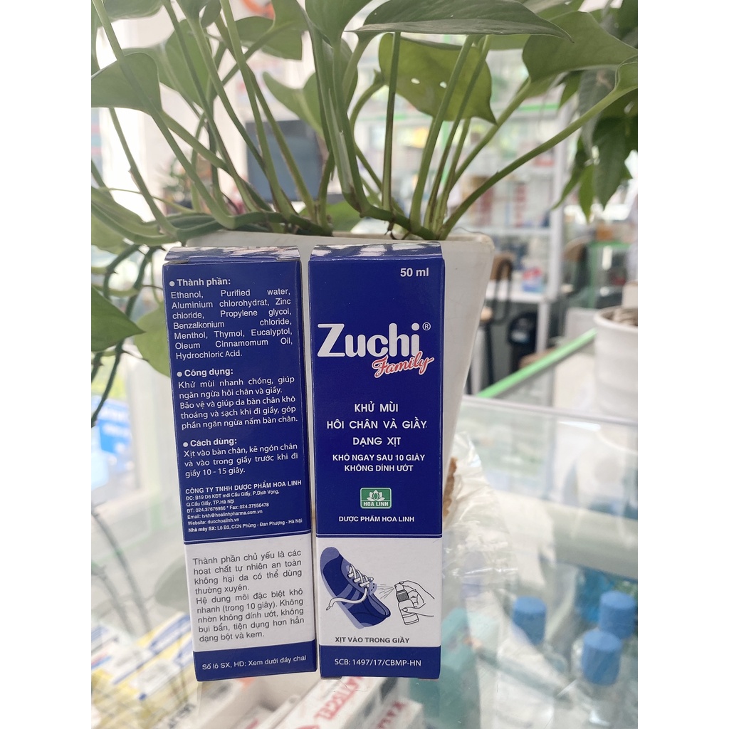 Zuchi Family - khử mùi , hôi chân và giầy dạng xịt